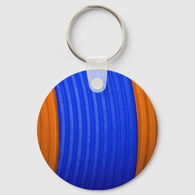 12 Blue & Orange Keychain (Front)