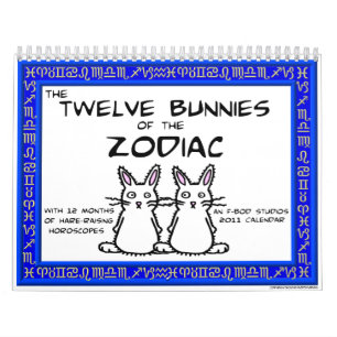 12 Bunnies of the Zodiac 2011 Calendar