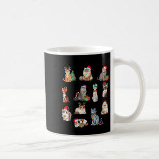 12 Cats Of Christmas Funny Christmas Cat Lover Xma Coffee Mug