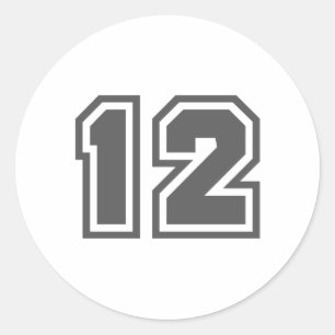 12 CLASSIC ROUND STICKER