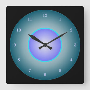 12 Colour Rainbow Square Wall Clock