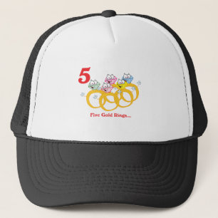 12 days five gold rings trucker hat