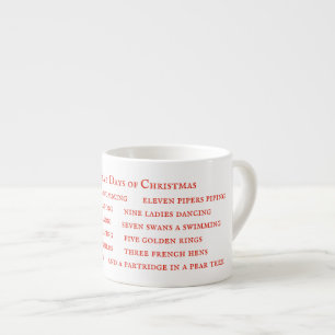 12 DAYS LYRICS Espresso Cup 