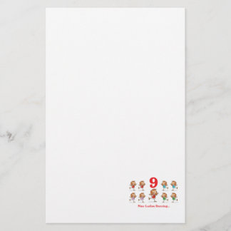 12 days nine ladies dancing stationery