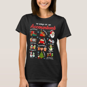 12 Days Of Accountant Christmas Accounting Major M T-Shirt