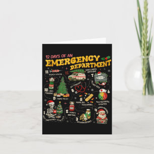 12 Days Of An Emergency Department, Er Nurse Chris Card