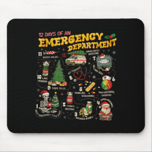 12 Days Of An Emergency Department, Er Nurse Chris Mouse Mat