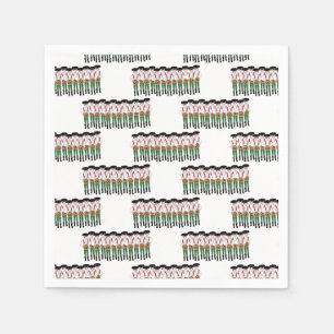 12 Days of Christmas 12 Drummers Drumming Napkin