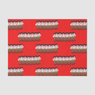 12 Days of Christmas 12 Drummers Drumming Tissue Paper