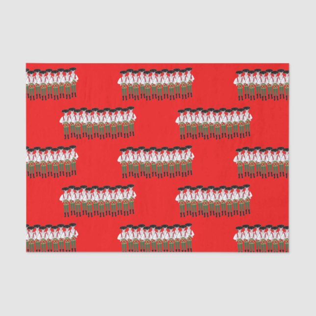 12 Days of Christmas 12 Drummers Drumming Tissue Paper (Front)