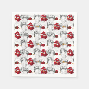12 Days of Christmas 3 French Hens Napkin