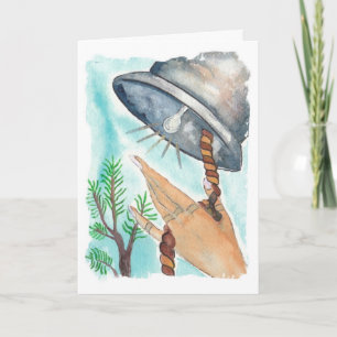 12 Days of Christmas 5 Golden rings Holiday Card