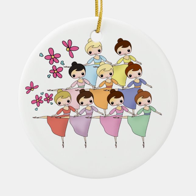 12 Days of Christmas Ceramic Tree Decoration (Front)