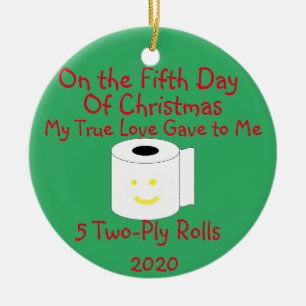 12 days of Christmas Ceramic Tree Decoration