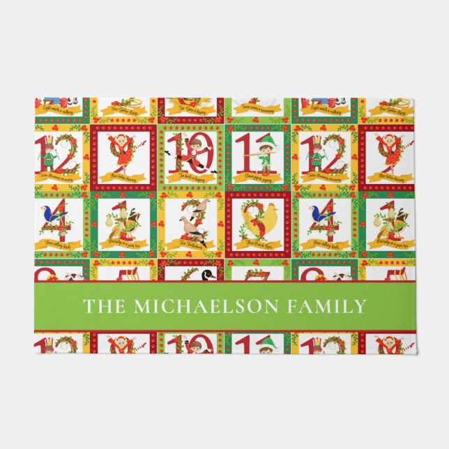 12 Days of Christmas Doormat (Front)