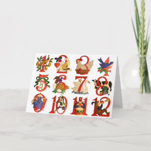 12 Days of Christmas Holiday Card