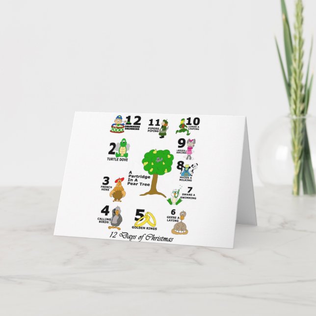 12 Days of Christmas Holiday Card (Front)