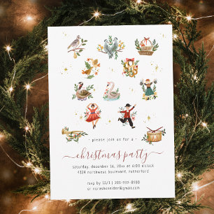 12 Days of Christmas   Holiday Party Invitation