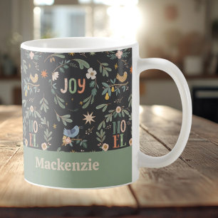 12 Days of Christmas Holiday Pattern Coffee Mug