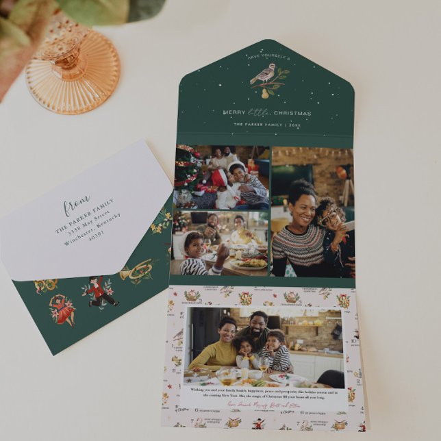 12 Days of Christmas | Holiday Photo Collage All In One Invitation (Creator Uploaded)