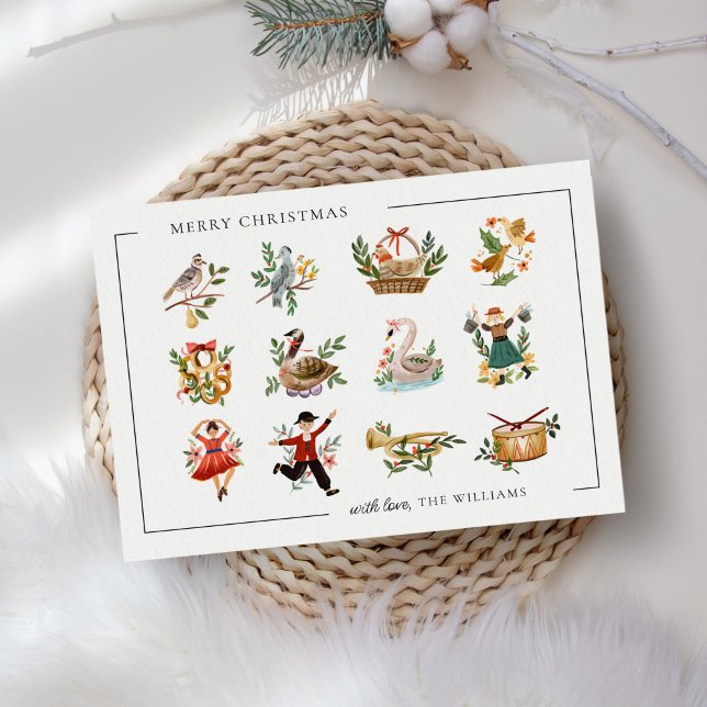 12 Days of Christmas Holiday Postcard (Creator Uploaded)