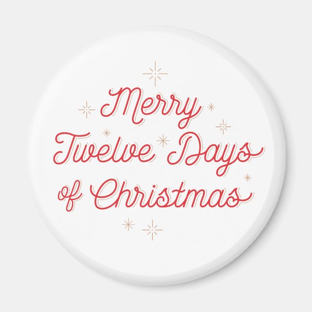 12 Days of Christmas Magnet (Front)