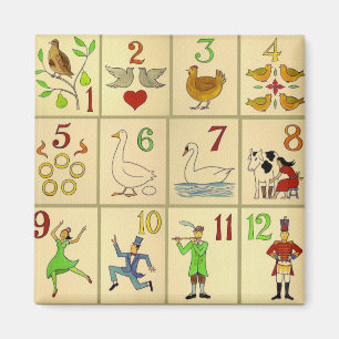 12 Days of Christmas Magnet