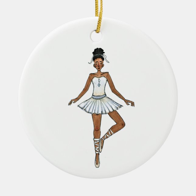 12 Days of Christmas Ornament - 9 Ladies Dancing (Front)