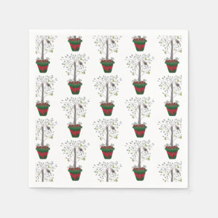 12 Days of Christmas Partridge in a Pear Tree Napkin