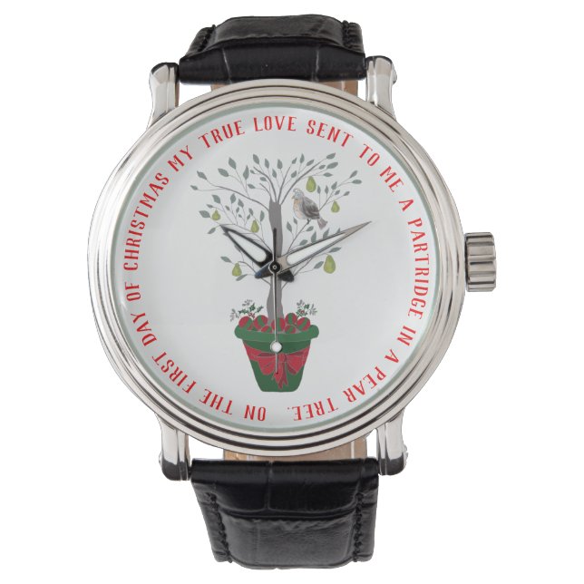 12 Days of Christmas Partridge in a Pear Tree Watch (Front)