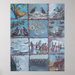 12 days of Christmas Poster