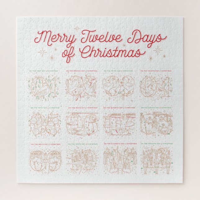 12 Days of Christmas Puzzle 20x20 (Vertical)