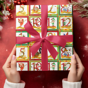 12 Days of Christmas Wrapping Paper