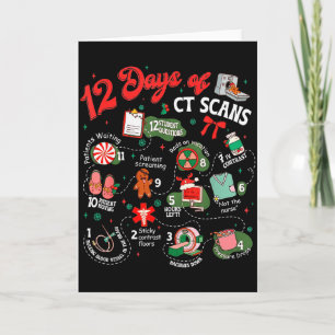 12 Days Of Ct Scans Christmas Ct Tech Cat Scan Card