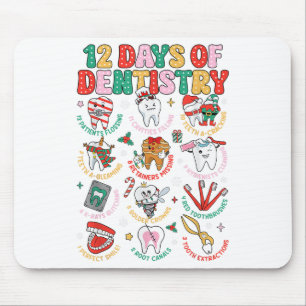 12 Days Of Dentistry Christmas Dental Squad Crew D Mouse Mat
