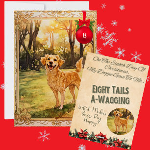 12 Days Of Doggie Christmas Day 8 Holiday Card