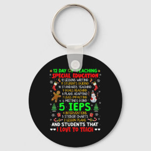 12 Days Of Teaching Special Education Ieps Sped Te Key Ring