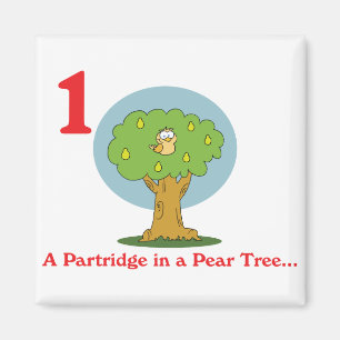 12 days partridge in a pear tree magnet
