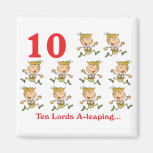 12 days ten lords a-leaping magnet