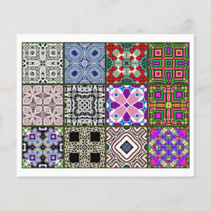 12 Different Tea Bag Tiles - Origami Folding Flyer