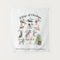 12 Dogs of Christmas Holiday Hats, Scarves, Bows