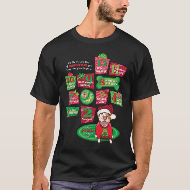 12 Dogs of Christmas T-Shirt (Front)