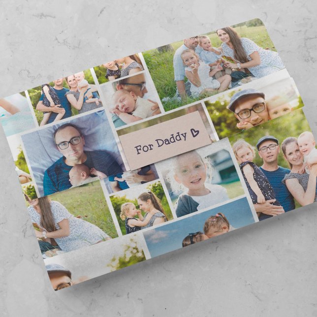 12 Family Photos Repeated in a Collage Tissue Paper (Creator Uploaded)