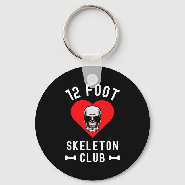 12 Foot Skeleton Club Giant Skelly Gles Valentine' Key Ring (Front)