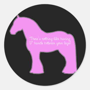 12 Hands Draught   Horse Classic Round Sticker