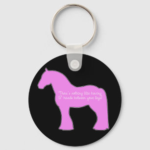 12 Hands Draught Horse Key Ring