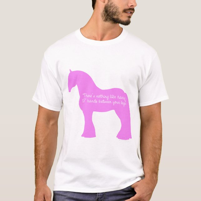 12 Hands Draught   Horse T-Shirt (Front)