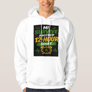 12 hour shift Custom Jamaican CNA/Nurse  Hoodie