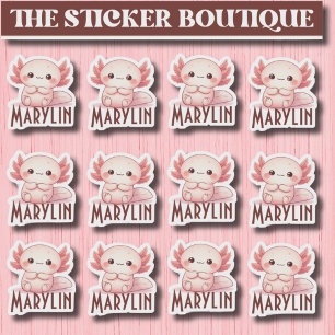 12 In One Cute Custom Name Sweet Axolotl Pack