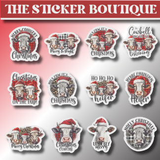 12 In One Farm-Themed Holiday Cow Christmas 